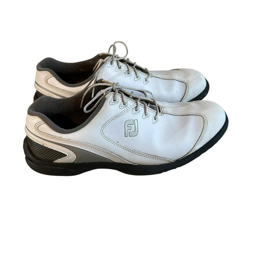 Footjoy Sport LT White Golf Shoes Mens Size 11 M 58035 With Spikes